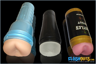 size comparison Flight versus regular Fleshjack and Sex in a Can